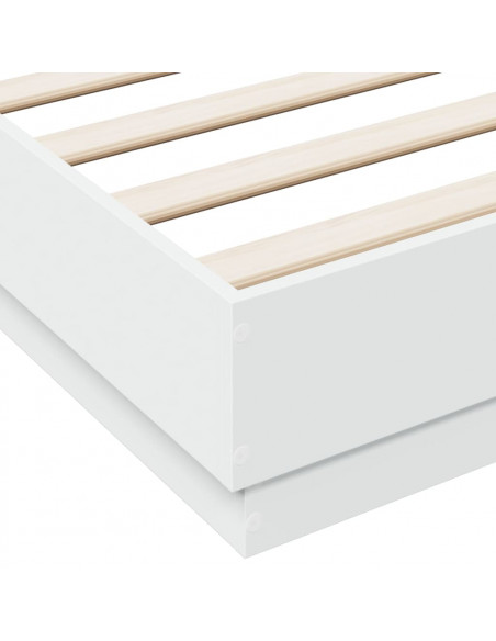 Giroletto con Luci LED Bianco 135x190 cm