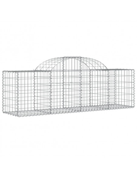 Cesti Gabbioni ad Arco 10 pz 200x50x60/80 cm Ferro Zincato