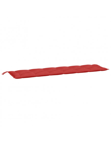 Cuscino per Panca Rosso 200x50x7 cm in Tessuto Oxford