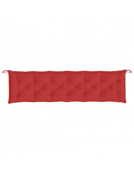 Cuscino per Panca Rosso 200x50x7 cm in Tessuto Oxford