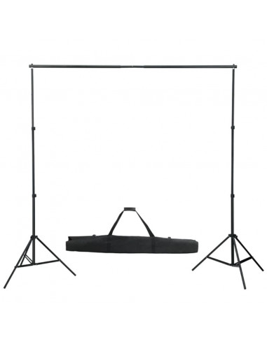 Sistema Portafondale Foto con Fondale 600x300 cm Nero