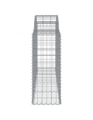 Cesti Gabbioni ad Arco 10 pz 200x50x100/120 cm Ferro Zincato