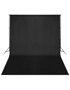 Sistema Portafondali con Fondale Nero 500 x 300 cm 2