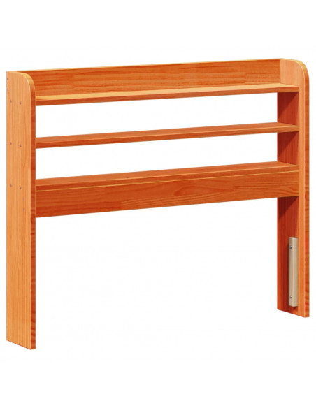 Letto senza Materasso Marrone Cera 100x200 cm in Legno di Pino