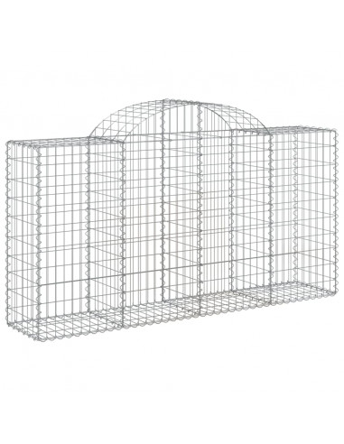 Cesti Gabbioni ad Arco 20 pz 200x50x100/120 cm Ferro Zincato