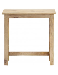 Tavolini Impilabili 3 pz in Legno Massello di Mango 2