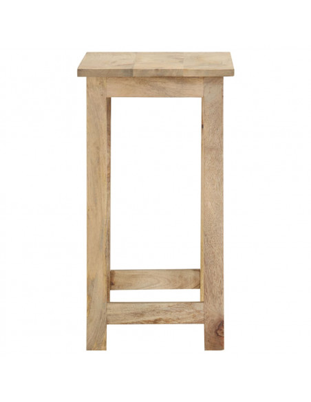 Tavolini Impilabili 3 pz in Legno Massello di Mango