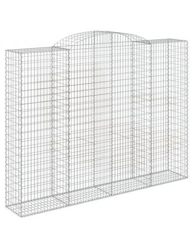 Cesti Gabbioni ad Arco 2 pz 200x50x220/240 cm Ferro Zincato