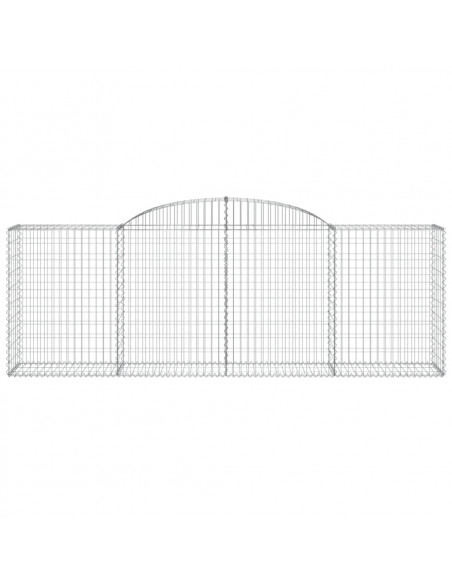 Cesti Gabbioni ad Arco 7 pz 300x50x100/120 cm Ferro Zincato