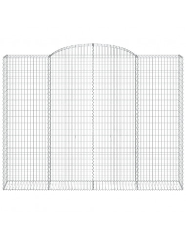 Cesti Gabbioni ad Arco 4 pz 300x50x220/240 cm Ferro Zincato