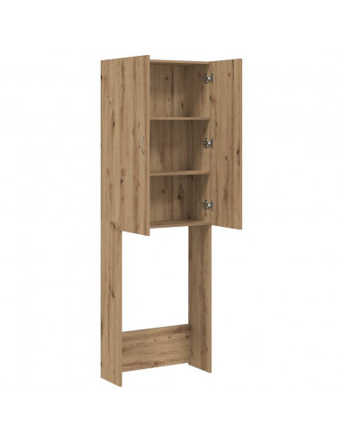 Mobile per Lavatrice Rovere Artigianale 64x25,5x190 cm