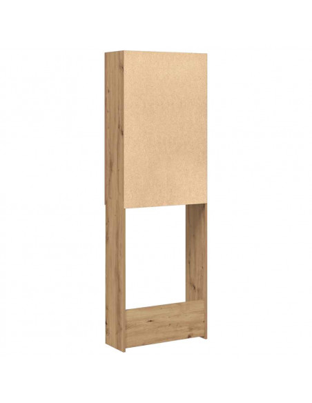 Mobile per Lavatrice Rovere Artigianale 64x25,5x190 cm