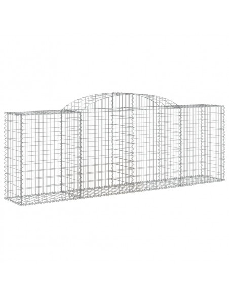 Cesti Gabbioni ad Arco 10 pz 300x50x100/120 cm Ferro Zincato