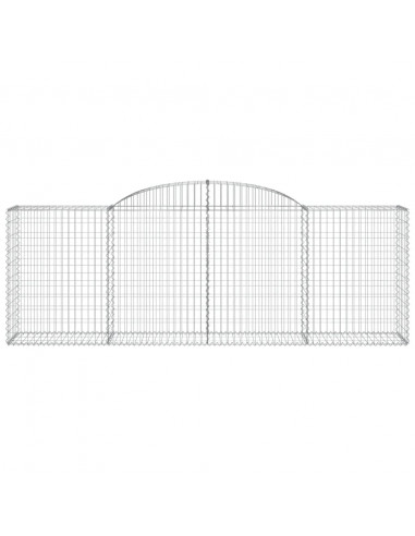 Cesti Gabbioni ad Arco 9 pz 300x50x100/120 cm Ferro Zincato