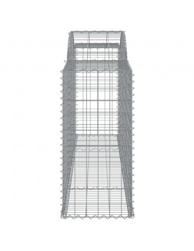 Cesti Gabbioni ad Arco 8 pz 300x50x100/120 cm Ferro Zincato