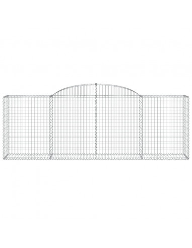 Cesti Gabbioni ad Arco 17 pz 300x50x100/120 cm Ferro Zincato