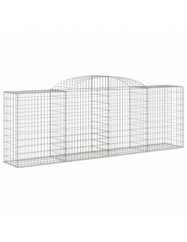 Cesti Gabbioni ad Arco 11 pz 300x50x100/120 cm Ferro Zincato
