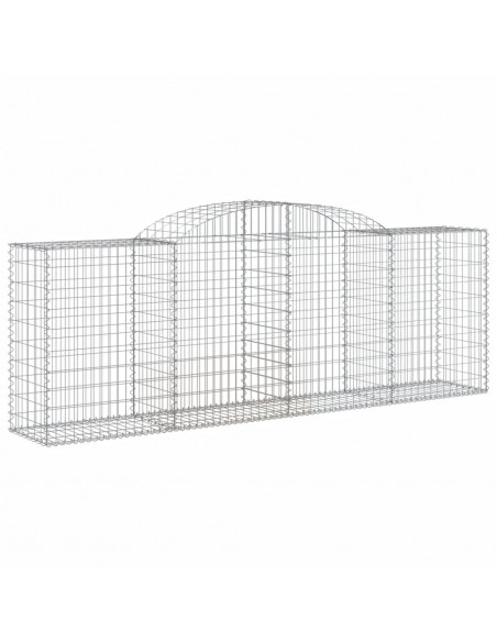 Cesti Gabbioni ad Arco 11 pz 300x50x100/120 cm Ferro Zincato