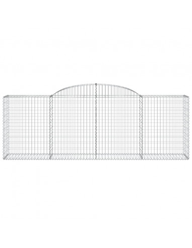 Cesti Gabbioni ad Arco 11 pz 300x50x100/120 cm Ferro Zincato