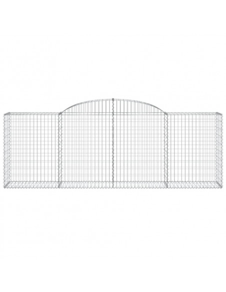 Cesti Gabbioni ad Arco 11 pz 300x50x100/120 cm Ferro Zincato