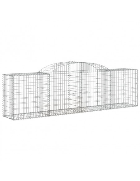 Cesti Gabbioni ad Arco 17 pz 300x50x80/100 cm Ferro Zincato