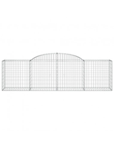 Cesti Gabbioni ad Arco 17 pz 300x50x80/100 cm Ferro Zincato