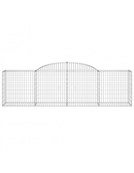 Cesti Gabbioni ad Arco 17 pz 300x50x80/100 cm Ferro Zincato