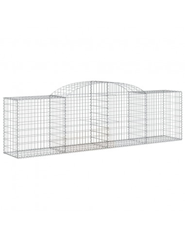 Cesti Gabbioni ad Arco 13 pz 300x50x80/100 cm Ferro Zincato
