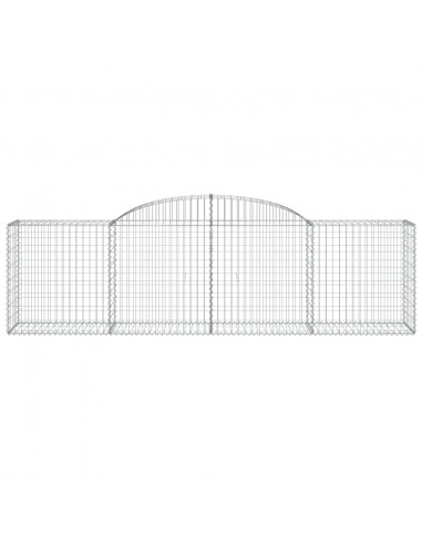 Cesti Gabbioni ad Arco 12 pz 300x50x80/100 cm Ferro Zincato