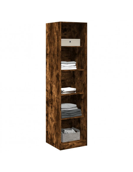 Armadio Rovere Fumo 50x50x200 cm in Legno Multistrato