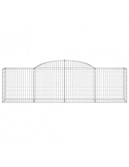 Cesti Gabbioni ad Arco 6 pz 300x50x80/100 cm Ferro Zincato