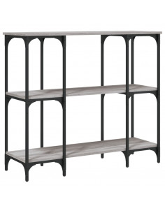 Tavolino Consolle Grigio Sonoma 102x35x90 cm Legno Multistrato 2
