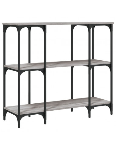 Tavolino Consolle Grigio Sonoma 102x35x90 cm Legno Multistrato