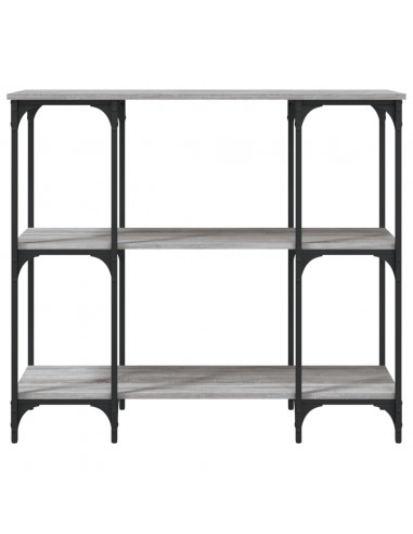 Tavolino Consolle Grigio Sonoma 102x35x90 cm Legno Multistrato