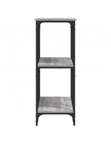 Tavolino Consolle Grigio Sonoma 102x35x90 cm Legno Multistrato