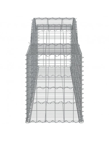 Cesti Gabbioni ad Arco 12 pz 300x50x60/80 cm Ferro Zincato