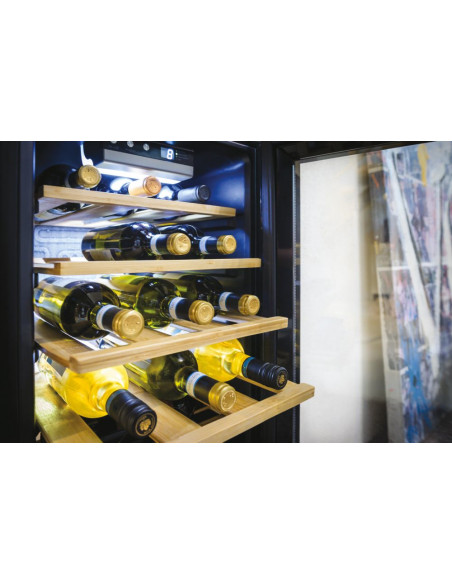 Candy CWCEL 210/NF Cantinetta termoelettrica Libera installazione Nero 21 bottiglia/bottiglie