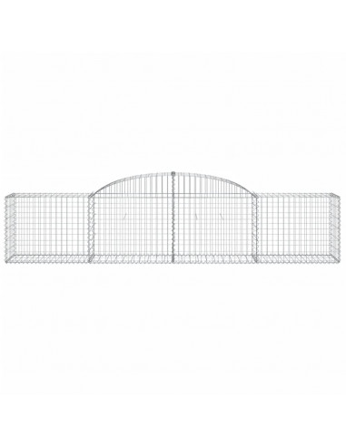 Cesti Gabbioni ad Arco 15 pz 300x50x60/80 cm Ferro Zincato