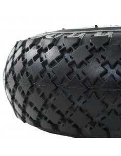 Ruote Carrello a Mano 2 pz Gomma 3.00-4 (245x82)