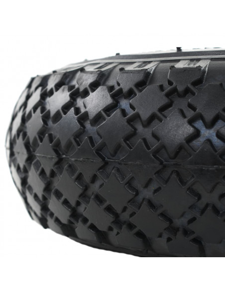 Ruote Carrello a Mano 2 pz Gomma 3.00-4 (245x82)