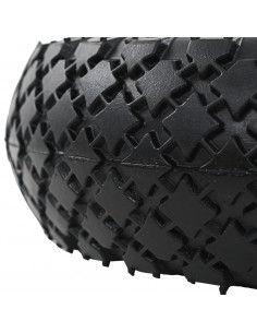 Ruote Carrello a Mano 2 pz Gomma 3.00-4 (245x82)