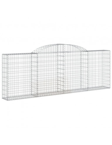 Cesti Gabbioni ad Arco 2 pz 300x30x100/120 cm Ferro Zincato