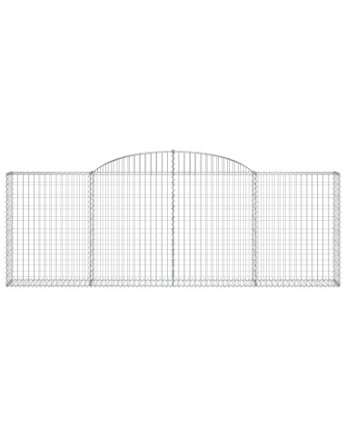 Cesti Gabbioni ad Arco 3 pz 300x30x100/120 cm Ferro Zincato