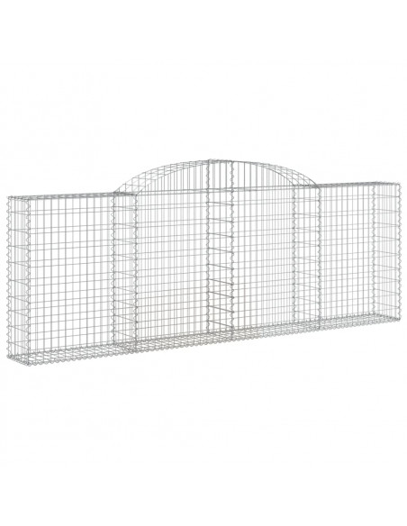 Cesti Gabbioni ad Arco 5 pz 300x30x100/120 cm Ferro Zincato