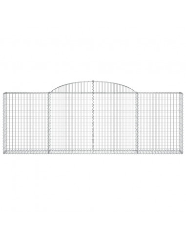 Cesti Gabbioni ad Arco 13 pz 300x30x100/120 cm Ferro Zincato