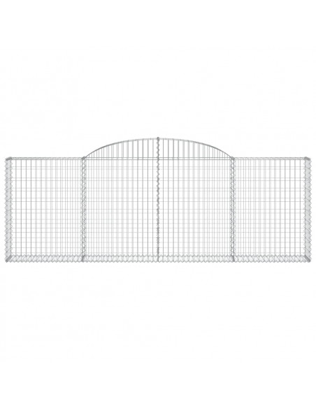 Cesti Gabbioni ad Arco 13 pz 300x30x100/120 cm Ferro Zincato