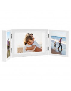 Cornici Portafoto a Libro Bianche 28x18 cm+2x(13x18 cm) 2