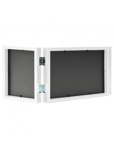 Cornici Portafoto a Libro Bianche 28x18 cm+2x(13x18 cm)