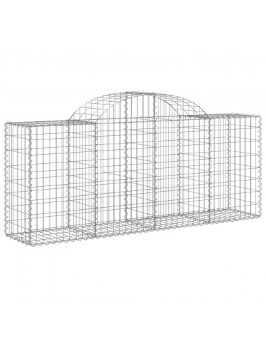 Cesti Gabbioni ad Arco 25 pz 200x50x80/100 cm Ferro Zincato