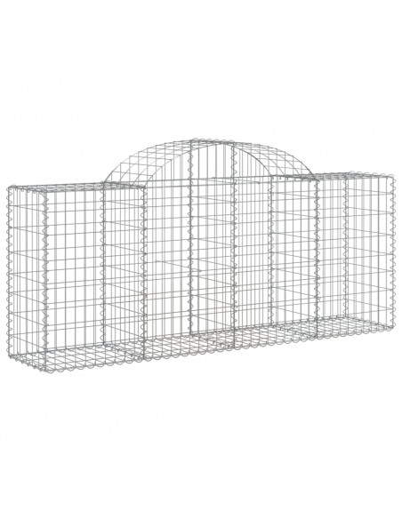 Cesti Gabbioni ad Arco 40 pz 200x50x80/100 cm Ferro Zincato
